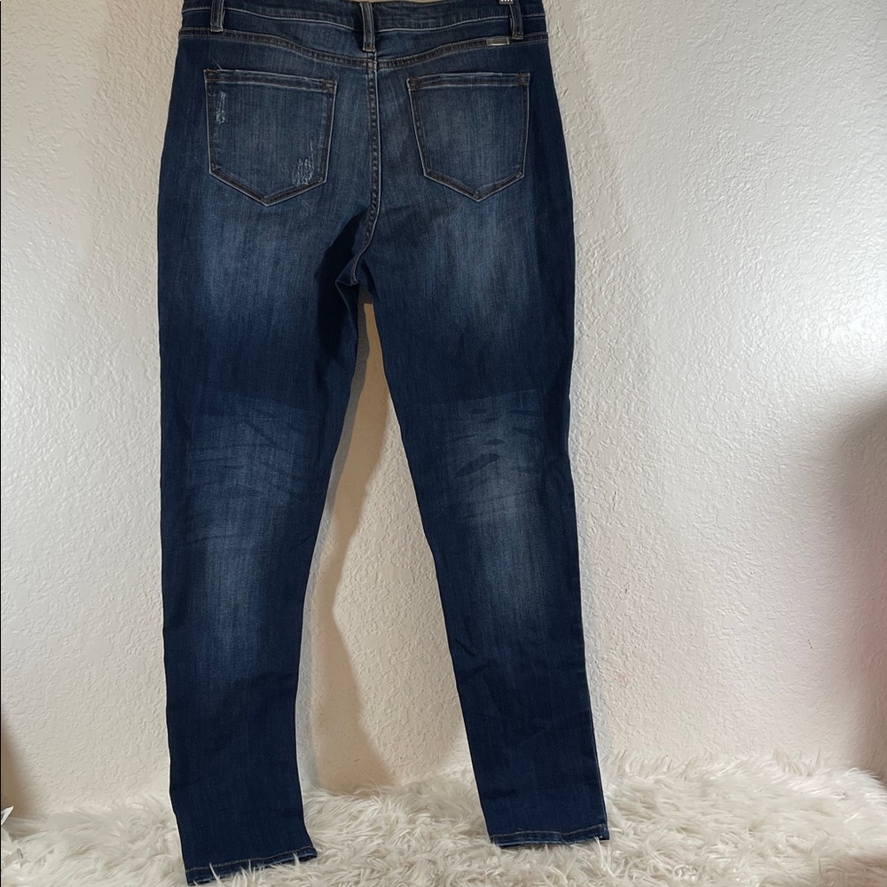 KANCAN Candice High Rise Super Skinny Jeans Curvy Blue Button Fly Size 15/31 - Picture 7 of 14